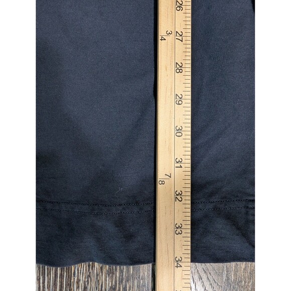 COS Dress Womens Medium Navy Blue Plaid Puff Sleeve Midi - Picture 11 of 12